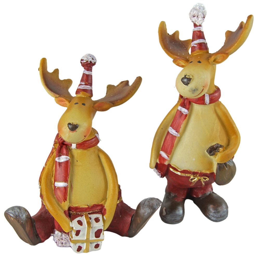 2er Set Niedlicher Elch Sack / Geschenk - Weihnachtsdekoration